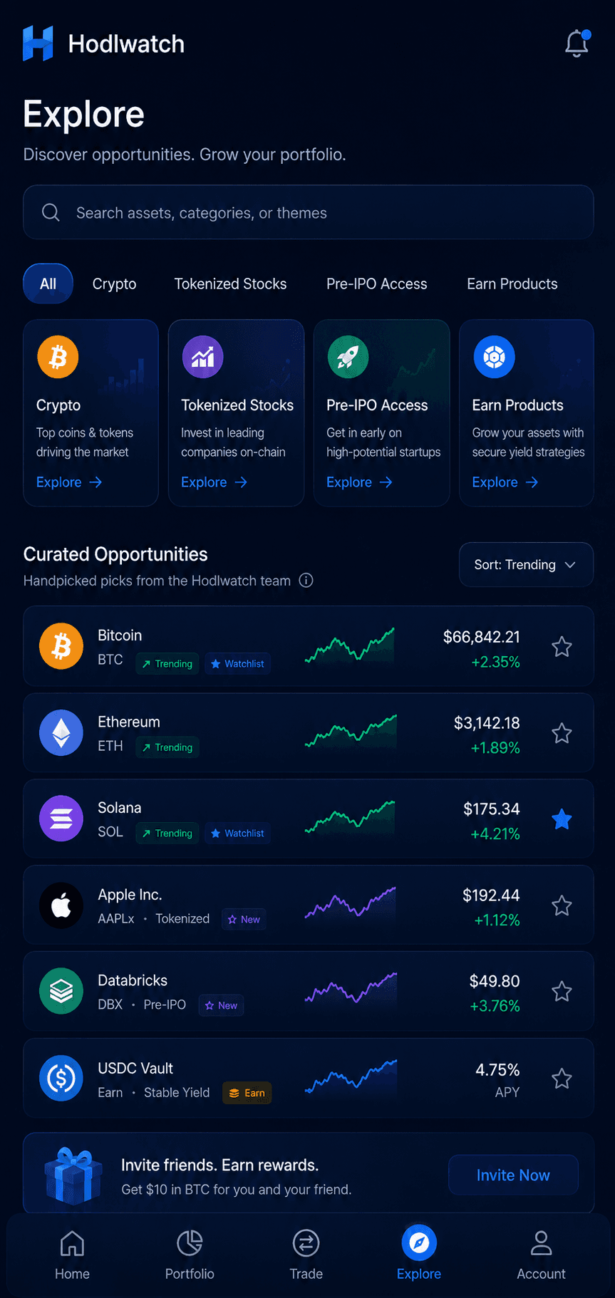 Hodlwatch – Explore